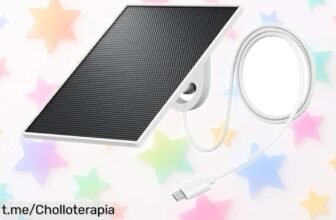 Panel solar GALAYOU para cámara de seguridad, ¡ofertón! Nunca te quedes sin batería; aprovecha el precio rebajado y mantén tu hogar protegido sin complicaciones.