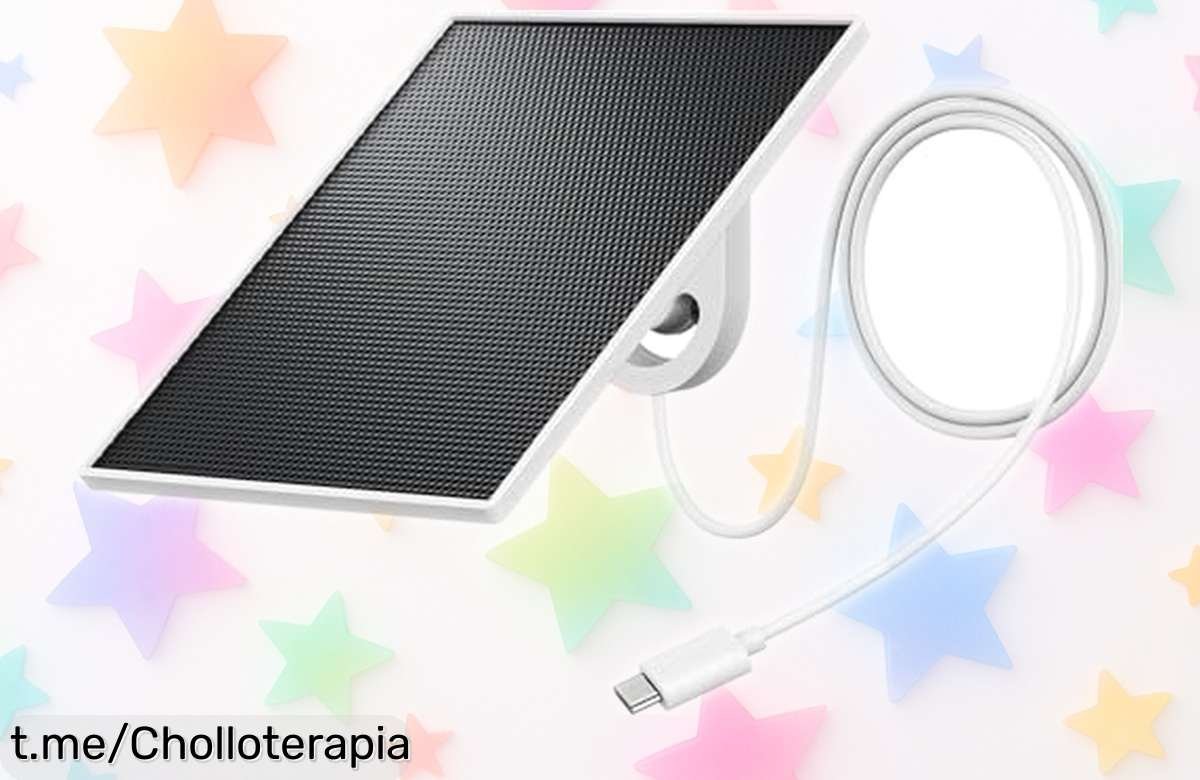 Panel solar GALAYOU para cámara de seguridad, ¡ofertón! Nunca te quedes sin batería; aprovecha el precio rebajado y mantén tu hogar protegido sin complicaciones.