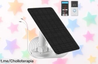 Panel solar con batería de 4000mAh para tu Ring Video Doorbell: ¡un ofertón que no puedes dejar pasar, mantén tu timbre activo todo el día sin preocupaciones!