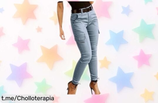 Pantalón cargo de mujer con cintura alta y leggings elásticos a un precio loco, ¡no dejarás pasar este ofertón que facilitará tu día a día!