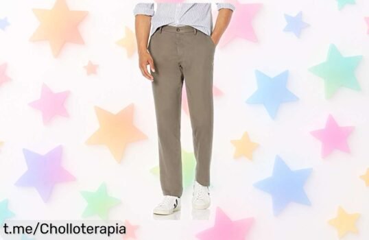 Pantalón chino para hombre Amazon Essentials, el aliado perfecto sin arrugas y a un precio que no vas a creer; ¡equípate ya y lleva tu estilo al siguiente nivel!