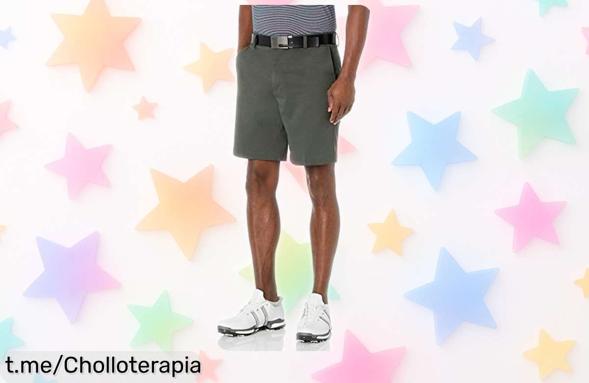 Pantalones cortos de golf Amazon Essentials con precio rebajado que te harán lucir mejor en el campo mientras te mueves libremente. ¡No dejes pasar esta increíble oportunidad!
