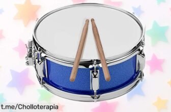 Parche de tambor Btuty de 12” con baquetas y correa, ¡super resistente a un precio loco! Empieza a tocar como un pro y siente la música en tus venas.