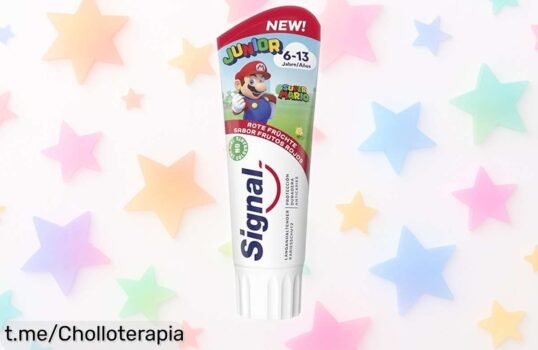Pasta de dientes Signal Junior con sabor a frutos rojos, un chollazo que hará sonreír a tus peques y cuidará sus dientes todo el día. ¡No te lo pierdas!