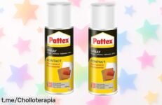 Pega tus ideas al instante con el pack de 2 botes de Pattex Contact Spray a un precio increíble, ¡no lo pienses más y empieza tus proyectos hoy!