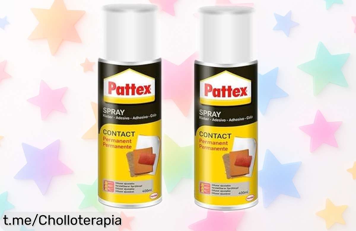 Pega tus ideas al instante con el pack de 2 botes de Pattex Contact Spray a un precio increíble, ¡no lo pienses más y empieza tus proyectos hoy!