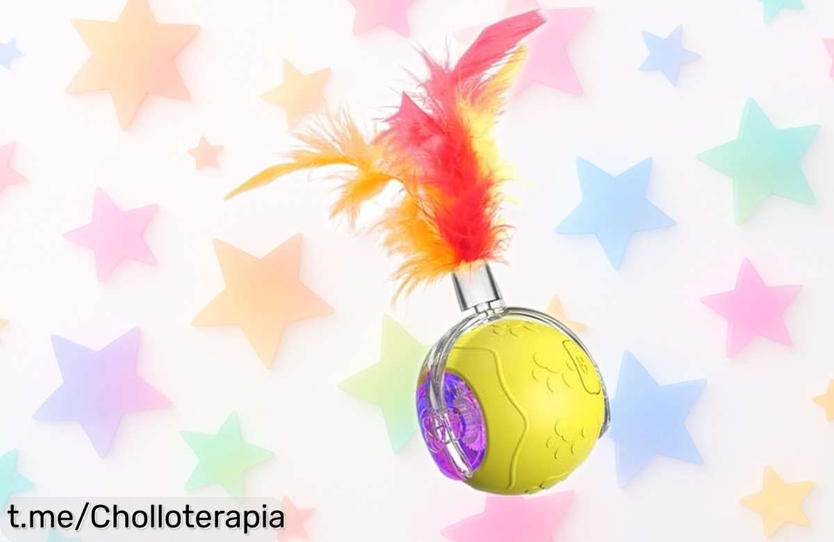 Pelota interactiva automática para perros y gatos, ¡el juguete que se mueve solo y mantiene a tu mascota feliz a un precio de risa! ¡No dejes pasar este chollazo por tiempo limitado!