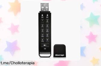 Pendrive seguro iStorage datAshur Personal2 de 8 GB a precio loco: ¡cifrado, clave PIN y velocidad USB 3.2 para proteger tus datos! No dejes pasar este chollazo irreversible.