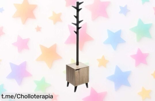 Perchero de pie N'modul con 8 barillas y puerta para organizar tu hogar por un precio que te dejará boquiabierto, ¡no te lo puedes perder!