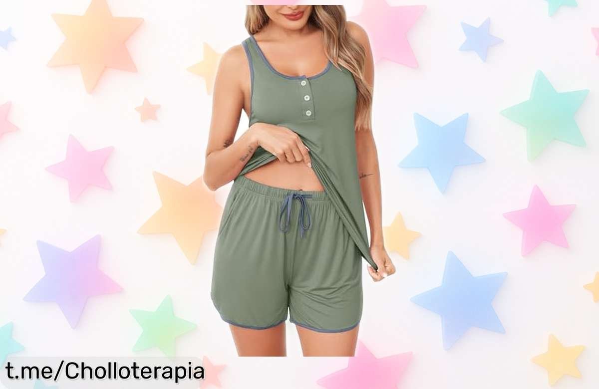 Pijama sexy de dos piezas sin mangas, ¡rebajado a un precio increíble que no querrás dejar pasar! Siente la confianza y seducción cada noche.