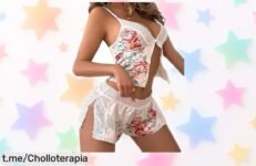 Pijama sexy de encaje MIZSPISE en oferta increíble, resalta tu figura y deja a todos sin palabras; ¡aprovéchalo antes que se acabe!