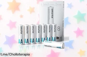Pilas recargables de litio Imuto AA con cargador LED USBC: ¡Consigue durabilidad al precio más loco y asegúrate de que nunca te falte energía! ¡Date prisa, esta oferta no estará todo el día!