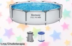 Piscina desmontable Pool Frame Ø305x76cm de Bestway, el planazo en casa que soñabas a un precio loco: ¡no te lo pierdas!