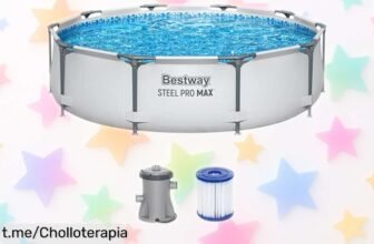 Piscina desmontable Pool Frame Ø305x76cm de Bestway, el planazo en casa que soñabas a un precio loco: ¡no te lo pierdas!