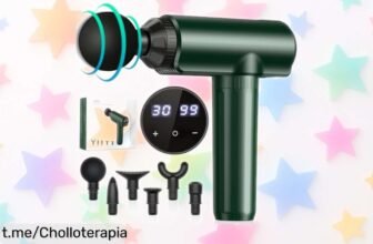 Pistola de masaje muscular Lefity con 6 cabezales y pantalla LCD a precio de escándalo, ¡dale a tus músculos el cuidado que merecen antes que se agote esta oportunidad!