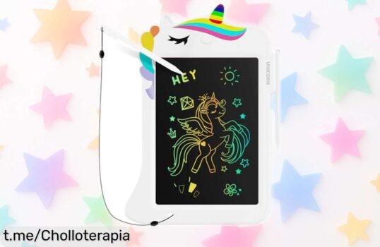 Pizarra LCD Genialba Unicornio para niños: el regalo perfecto que encanta y está a un precio regalado, ¡no dejes pasar esta oportunidad única!