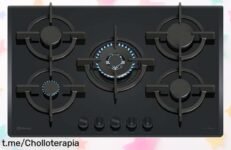 Placa de gas Balay 3ETG663RB con quemador wok y control total, precio loco para renovar tu cocina fácilmente antes de que se acabe. ¡Cocina a lo grande!