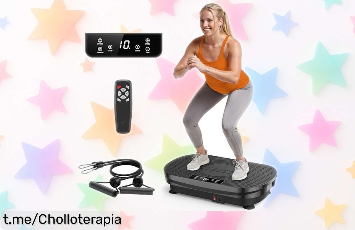 Placa vibratoria FEIERDUN, el chollo que activa tu cuerpo en 10 minutos para mejorar fuerza y quemar grasa; ¡no dejes pasar esta oportunidad única!