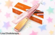 Plancha de pelo Faszin con placas de titanio y pantalla LED a precio de escándalo: ¡consigue ese look de salón sin salir!