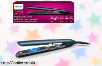 Plancha de pelo Philips serie 7000 que alisa en un abrir y cerrar de ojos con brillo espectacular, ¡aprovéchate del ofertón antes de que desaparezca!