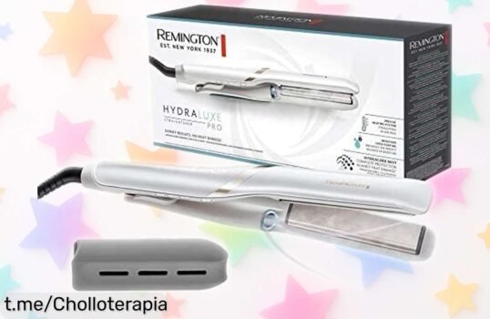 Plancha de pelo Remington Hydraluxe Pro que cuida tu melena mientras alisas en segundos, ¡aprovecha este chollo y luce un peinado impresionante sin esfuerzo!