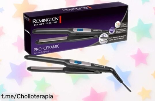 Plancha de pelo Remington S5515 para corto y barba, ¡ahora a un precio regalado! Controla tu estilo al detalle con 9 ajustes y placas ultradelgadas. No te lo pierdas, es una oportunidad única.