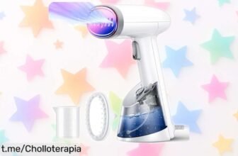 Plancha vertical a vapor Mioduro KG1808, ¡deshazte de arrugas y olores ya! Potente chollo con calificación rápida: 20 segundos para lucir perfecta cada día.