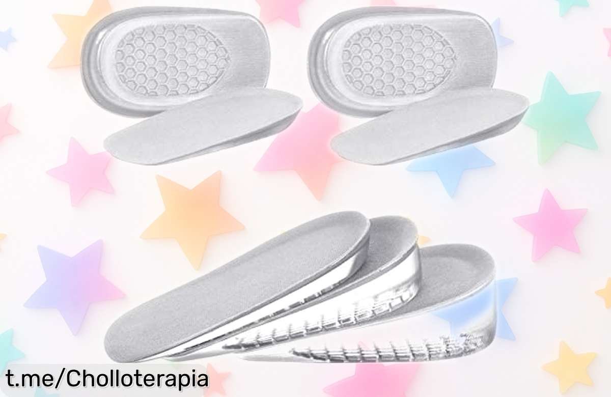 Plantillas alzas URAQT que elevan tu estilo 1.5 cm y no se mueven, ¡un ofertón irresistible para lucir más alto sin esfuerzo!