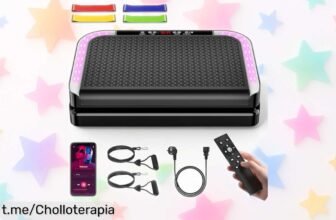 Plataforma vibratoria con 9 programas y altavoz Bluetooth, ¡súper chollo para entrenar y relajarte en casa sin esfuerzo! No dejes pasar esta oportunidad y exprime cada momento.