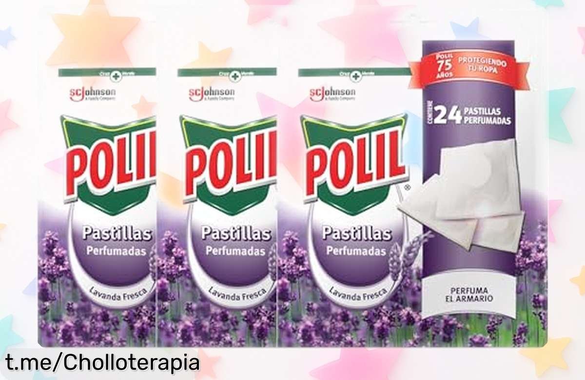 Polil Pastillas Lavanda Fresca: perfuma y protege tu ropa hasta 2 meses con un ofertón que no se olvida, ¡no dejes pasar esta oportunidad única!