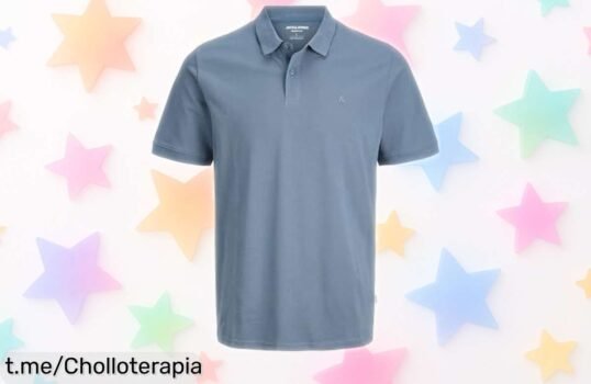 Polo ajustado Jack & Jones Jjepaulos con bordados únicos a precio de ganga, ¡llévalo ya y marca la diferencia en tu estilo!