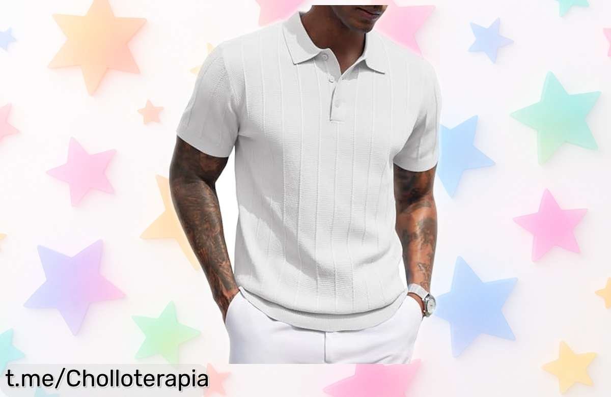 Polo de hombre COOFANDY con diseño clásico y tela fresca, ¡ofertón para lucir increíble en cualquier plan! No te pierdas esta ganga que elevará tu estilo al instante.