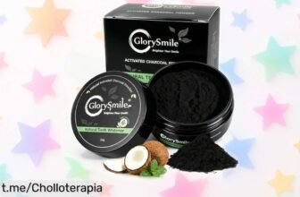 Polvo blanqueador de dientes con menta que cuida tus encías y te deja una sonrisa fresca, ¡ahora a un precio tirado que no puedes dejar escapar!