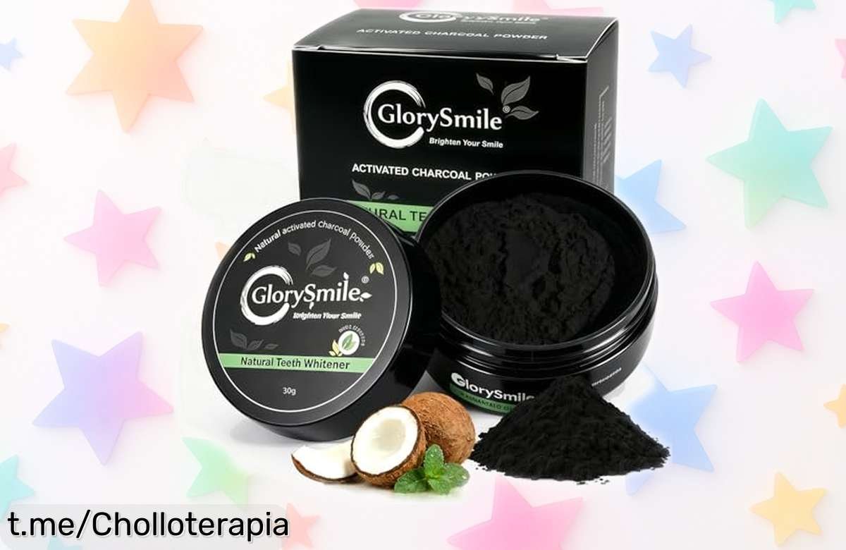 Polvo blanqueador de dientes con menta que cuida tus encías y te deja una sonrisa fresca, ¡ahora a un precio tirado que no puedes dejar escapar!