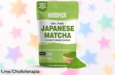 Polvo de Matcha japonés Handpick: intensifica tus lattes y batidos con 100 tazas de sabor increíble a un precio sencillamente regalado que no te puedes perder.
