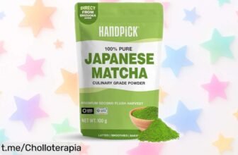 Polvo de Matcha japonés Handpick: intensifica tus lattes y batidos con 100 tazas de sabor increíble a un precio sencillamente regalado que no te puedes perder.