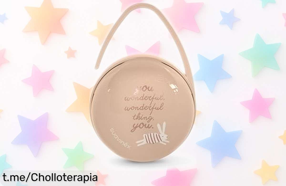 Portachupetes Suavinex súper práctico para llevar 2 chupetes por separado, ¡ahora a un precio regalado que no puedes dejar pasar!