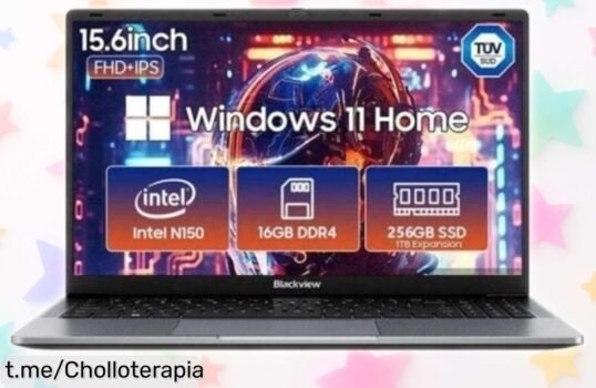 Portátil Blackview Acebook 6 de 16GB RAM y pantalla FHD+ a un precio loco, ¡aprovecha este ofertón antes que se acabe y trabaja o juega como nunca!