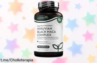 Potente Maca Negra Nutravita en 180 cápsulas para energía y concentración, ha bajado de precio ¡no te lo pierdas y recupera tu vitalidad hoy mismo!