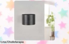 Potente aplique de pared LED regulable M Ledme Black Round 12W para iluminar tu jardín con un precio de escándalo que no puedes dejar escapar, dale vida a tu espacio ahora mismo.