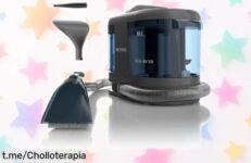 Potente aspiradora inalámbrica PrettyCare PC808, ideal para eliminar manchas rebeldes. ¡Llévatela a un precio loco y disfruta de una casa impecable sin cables molestos!