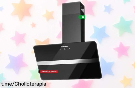 Potente campana extractora Corberó VICTORIA760B a precio regalado, olvídate de humos y olores en tu cocina y disfruta de un hogar siempre fresco. ¡No te lo pierdas!