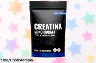 Potente creatina monohidratada en polvo de alta calidad, 500g para tus entrenos: ¡gran chollo con mezcla rápida y sin grumos que no querrás dejar pasar!