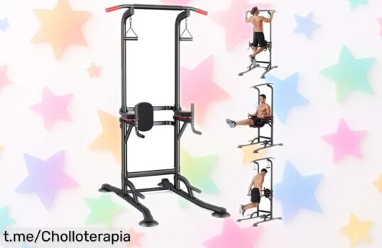 Potente estación de musculación YEE RUN para entrenar en casa, ajustable y con capacidad de hasta 200 kg ¡Ahora a un precio que no te puedes creer!