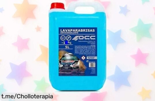 Potente líquido limpiaparabrisas Occ Motorsport de 5L para despejar tu visión en días lluviosos, ¡ofertón que no puedes dejar pasar!