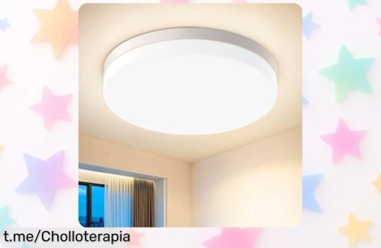 Potente luz LED de techo Kuwork 48W, ofertón inigualable que ilumina tu baño o cocina y cuida tus ojos; ¡aprovecha este chollo antes de que se acabe!