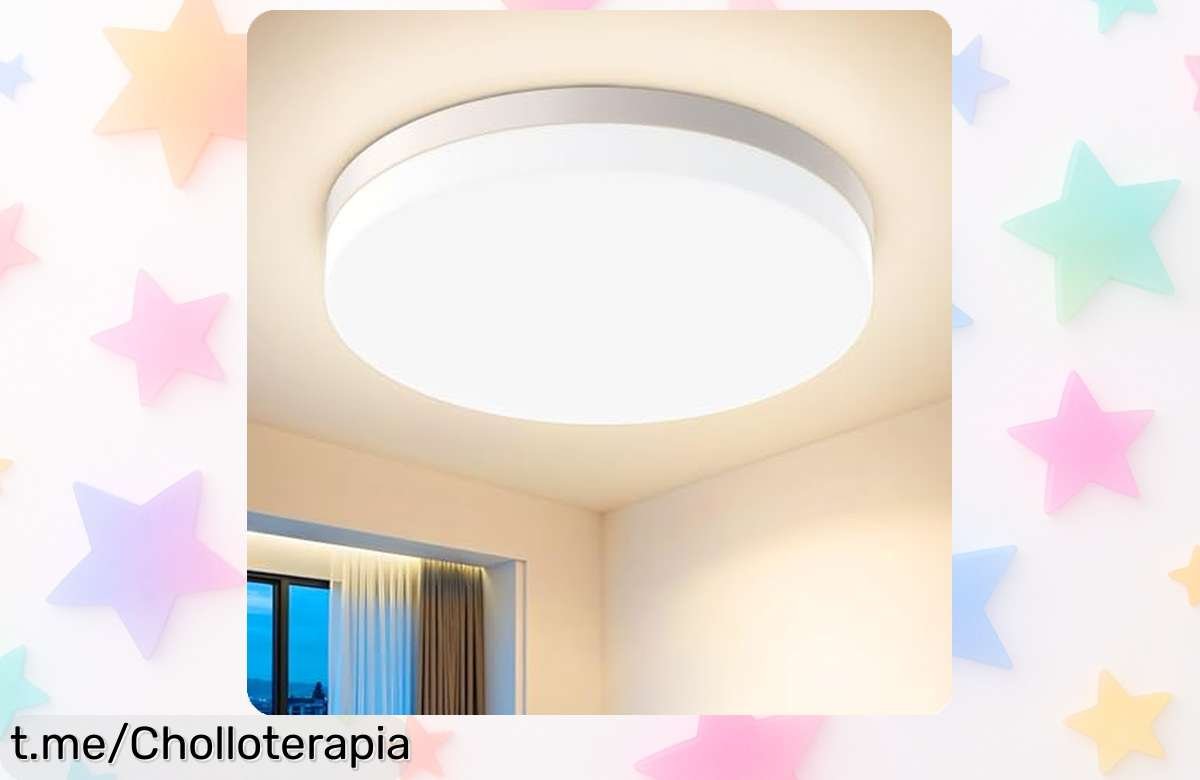 Potente luz LED de techo Kuwork 48W, ofertón inigualable que ilumina tu baño o cocina y cuida tus ojos; ¡aprovecha este chollo antes de que se acabe!