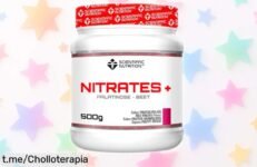 Potente nitratos en polvo Scientiffic Nutrition para energía explosiva y rendimiento máximo en el gym, ¡aprovecha este chollo con sabor a frutos rojos antes que se acabe!