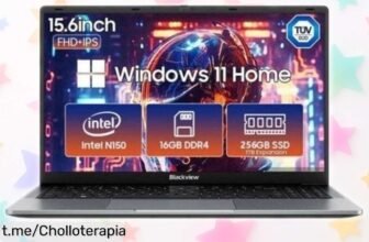 Potente portátil Blackview Acebook 6 con pantalla Full HD+ y 16GB de RAM, a un precio que no te imaginas. ¡Aprovecha este ofertón y siente la velocidad en tus manos!