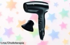 Potente secador de pelo Remington Compact D5000: chollo ideal para viajes que seca rapidísimo y cuida el planeta, no te quedes sin él hoy mismo.